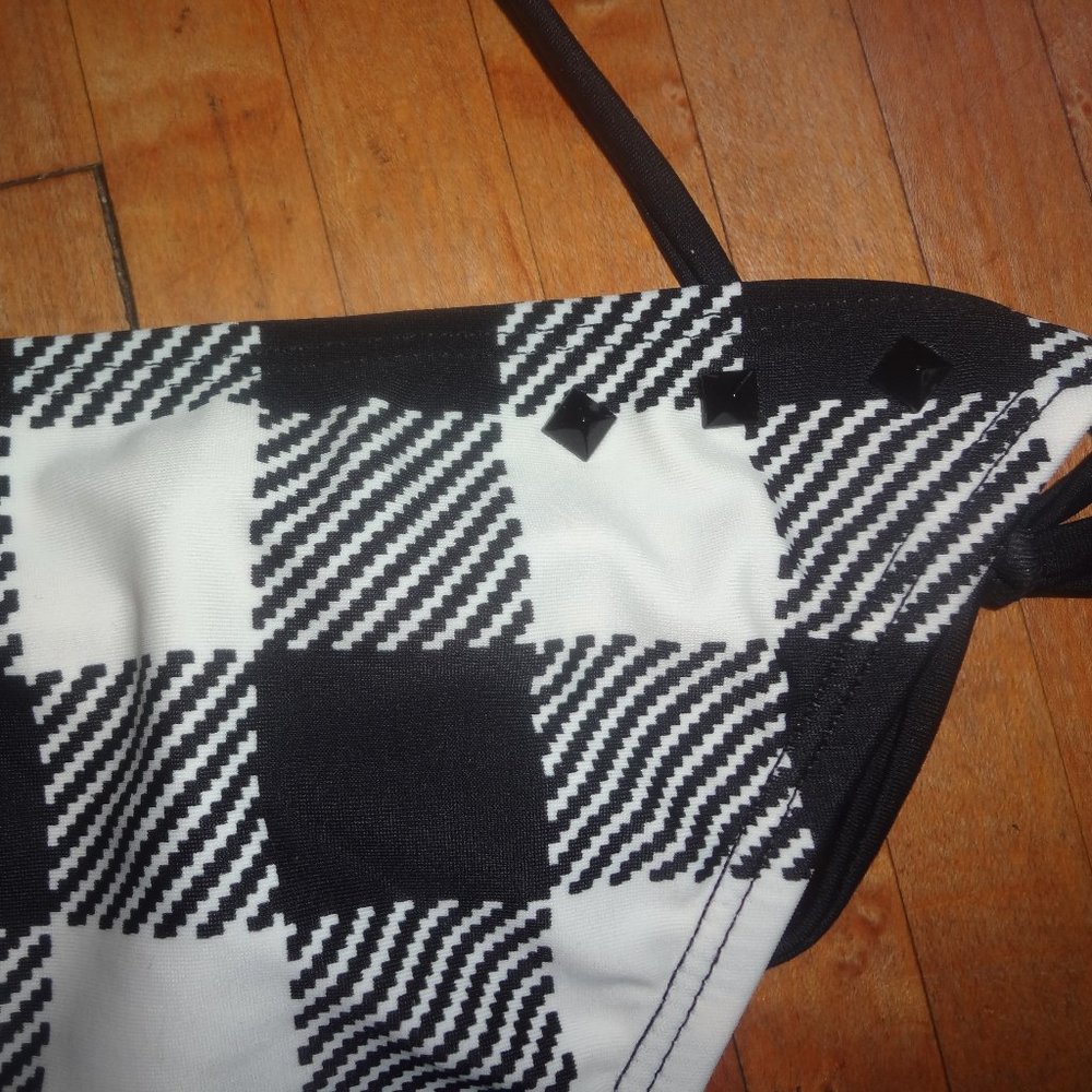 O'neill Buffalo Plaid Checkers String Bikini Xs/S… - image 8